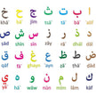 Color Arabic Digital Kindergarten Children's Room Home Wall Decorative Wall Sticker