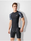 Men’s Short Sleeve Rash Guard – Compression Swim Shirt for Surfing & Water Sports