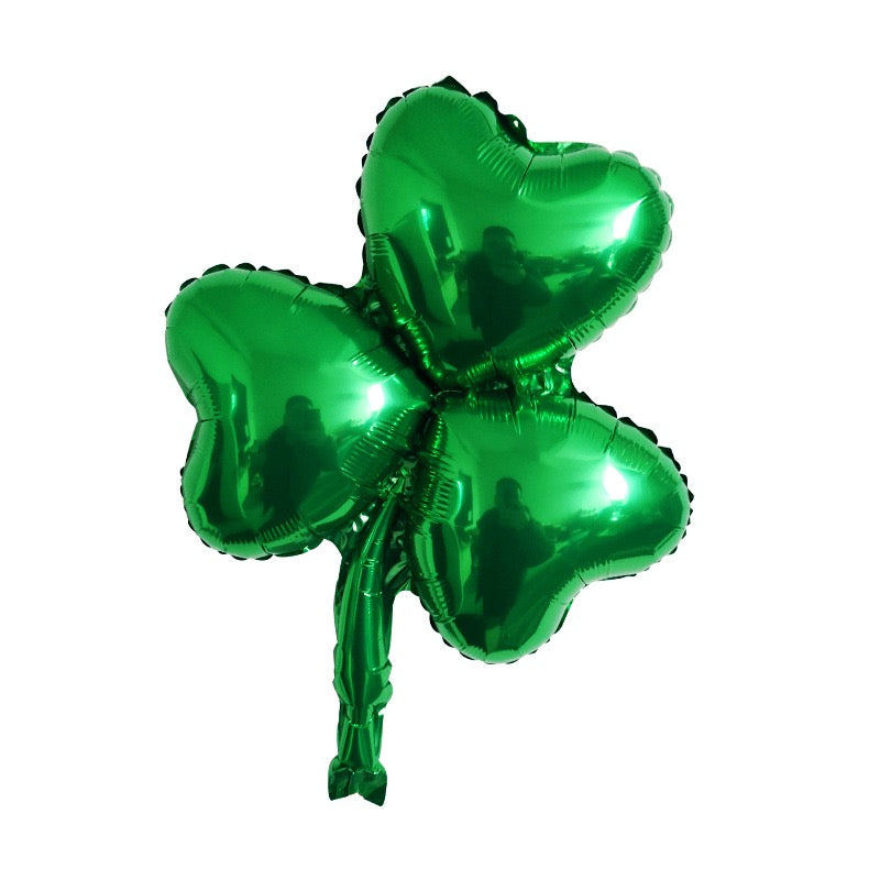 St. Patrick's Day Foil Balloons – Shamrock, Beer Mug & Irish Flag