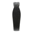 Fashion Bead Tube Top Bandage One-piece Dress Elegant Graceful Dinner Party