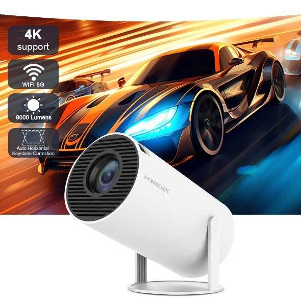 Mini Smart Projector – Portable 4K WiFi6 Design for Home Theater & Outdoor Movies