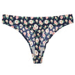 Women's Seamless Floral Print Low-Waist Briefs No-Trace Breathable