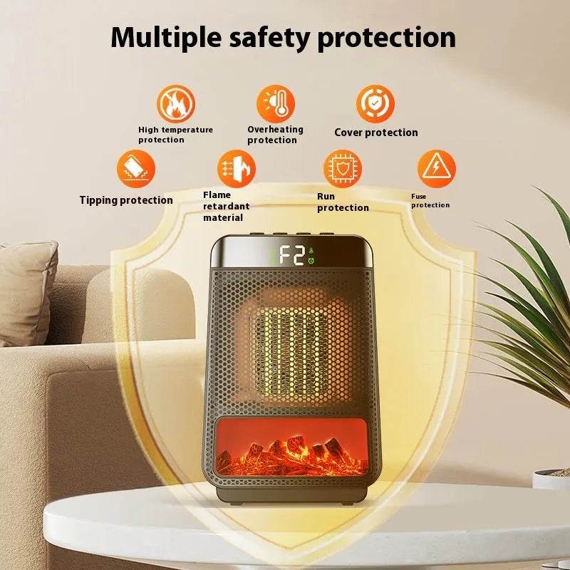 Portable Whole House Room Instant 3D Electric Flame Space Heater