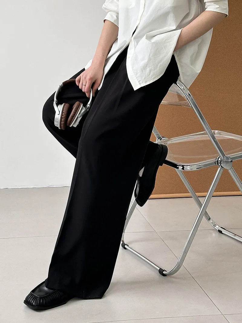 Corporate Wide Leg Pant Office Work Trouser Women