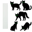 6Pcs Skull Or 6Pcs Tomb Or 5Pcs Black Cat Halloween Yard Sign Decorations  Glow In The Dark For Haunted House Garden Yard And Scary Theme Party