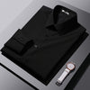 Men's Korean Style Slim Fit Business Dress Shirt – S to 5XL, 7 Colors
