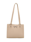 Bow PU Leather Shoulder Bag