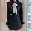 Elegant Bow Ruffled Tied Flared long Sleeves Shirt For Women