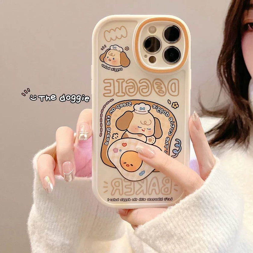 TPU Frosted Silicone Cartoon iphone Case