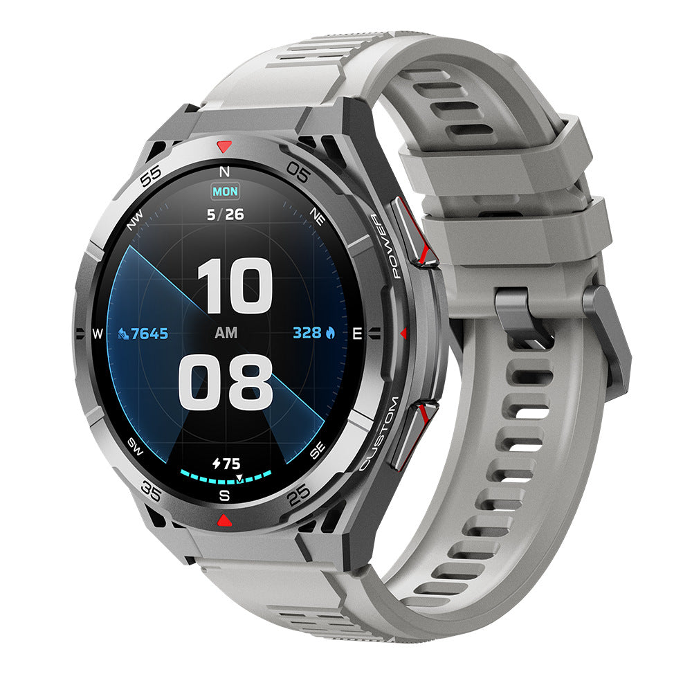 Blood Oxygen & Pressure Compass Fitness Tracker Smart Watch – Outdoor Sport Health Monitor