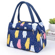 Portable Oxford Printed Insulated Tote Lunch Bag