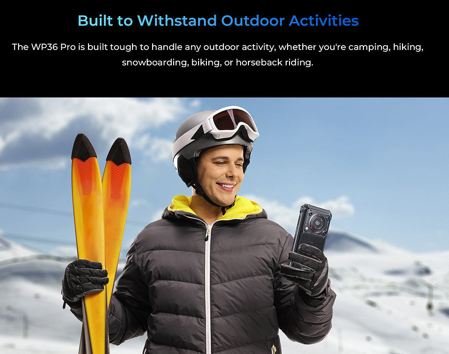 OUKITEL WP36 Pro Rugged Smartphone – 256GB, IP69K, Black