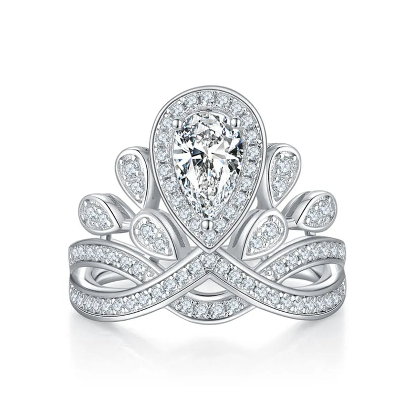 1 Carat Moissanite 925 Sterling Silver Ring