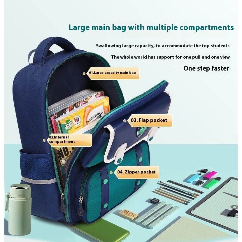 Children School bag Water resistant Spine Protection Backpack
