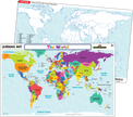 Teacher Created Resources - The World Map Learning Mat - Large Table Mat