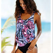 Women's Plus Size Printed Split Bikini – Two-Piece Swimsuit S-3XL