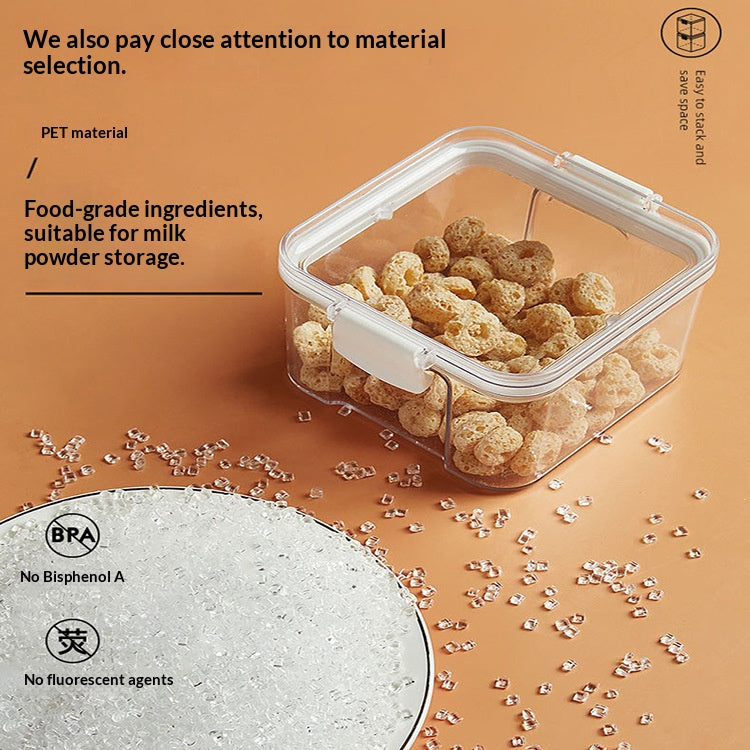 Airtight Pantry Food Storage Containers – Kitchen Organizer in 5 Sizes (460ml to 1800ml)