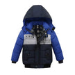 Small Medium-Sized Boys Cotton-Padded Fur Hoodie Winter Jackets for kids