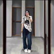 High Waist Elastic Baggy Jeans Pant For Women
