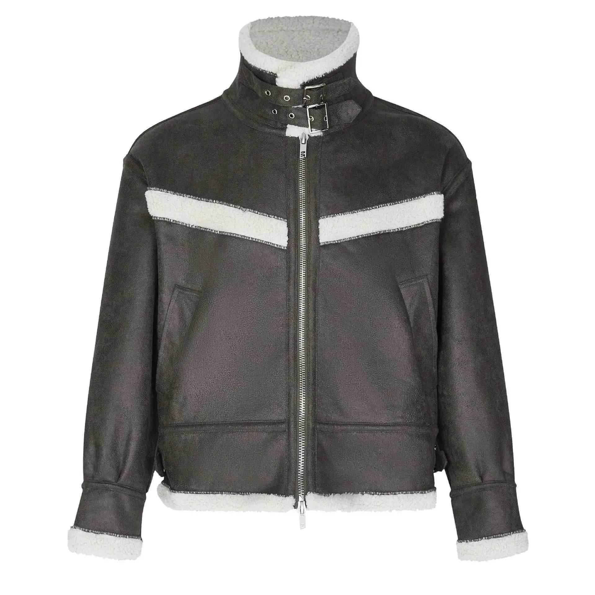 All-in-one Buckled Cotton Coat Jacket Men