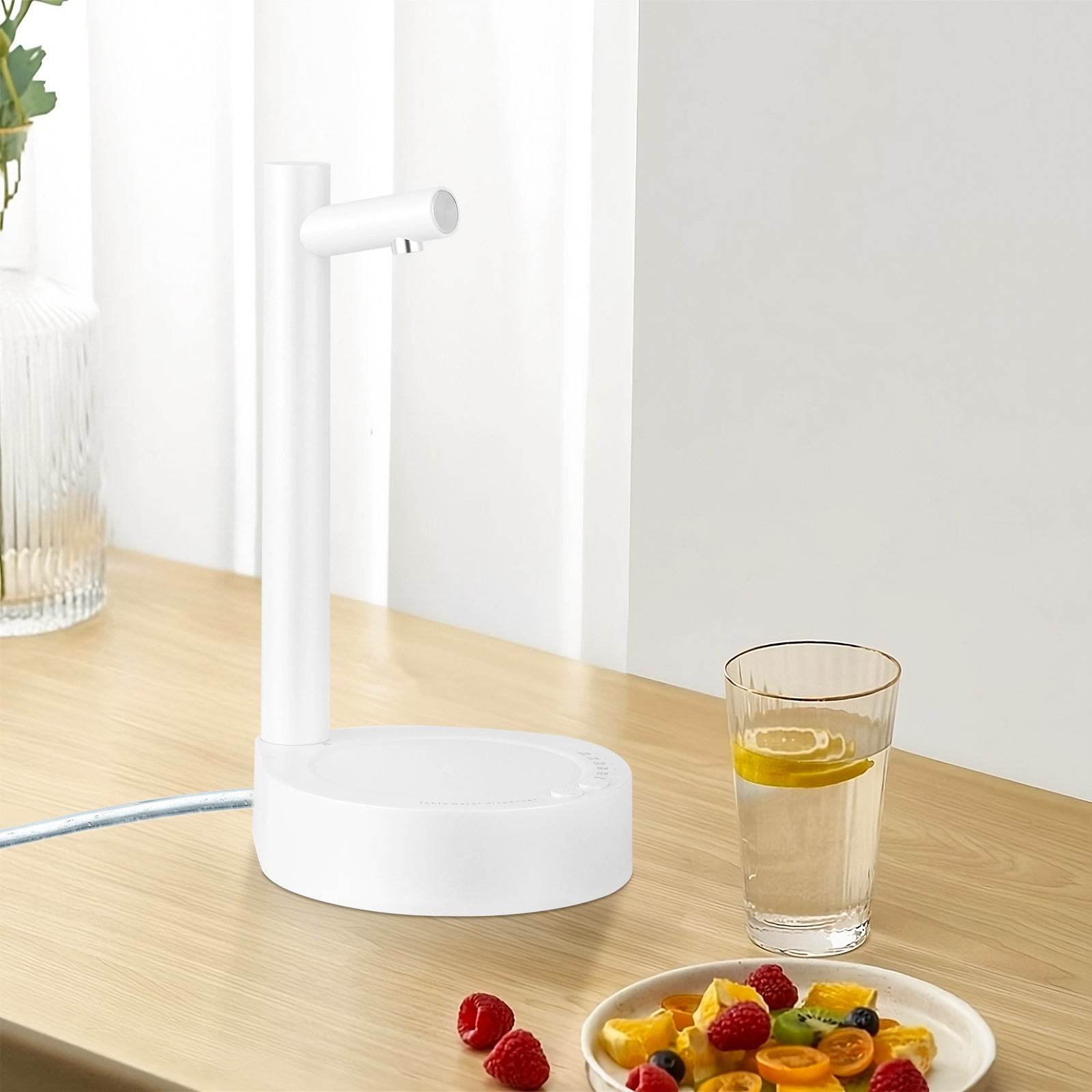 Smart Desktop Table Water Dispenser Pump Water Discharge Adjustable Portable Detachable USB Charging