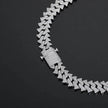 14mm Men's Hip Hop Zircon Thorns Cuban Link Chain