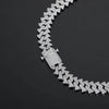 14mm Men's Hip Hop Zircon Thorns Cuban Link Chain