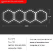Honeycomb Hexagonal Garage Light 110V, Bracket Mount, Single to Penta Hole Configurations