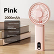 Mini Folding Digital Display Mute Refrigeration Handheld Fan