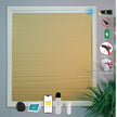 Equipped With A 15 Channel Remote Control And Solar Charging Panel, Electric Fully Blackout Honeycomb Curtain, Intelligent Silent Remote Control Curtain Detachable Lithium Battery