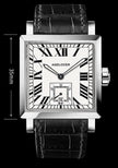 Men's Leather Watch Automatic Mechanical Waterproof Dress Watch