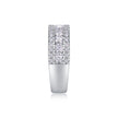 Moissanite Ring – Platinum-Plated 925 Silver | Sizes 5–9 | GRA Certified
