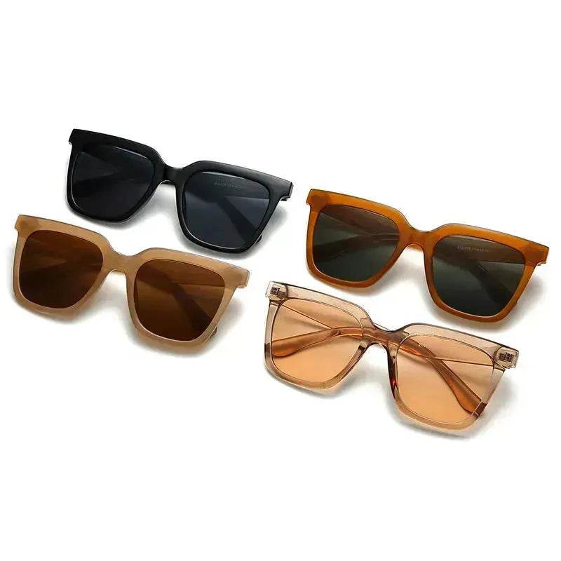European And American Women Oversized Vintage Polarized Sunglasses Square Cute Trendy Classic Simple shade