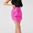 Fashion A Design Mini Leather Split Skirt