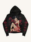 Men's Long Sleeve Printed Hooded Sweatshirt