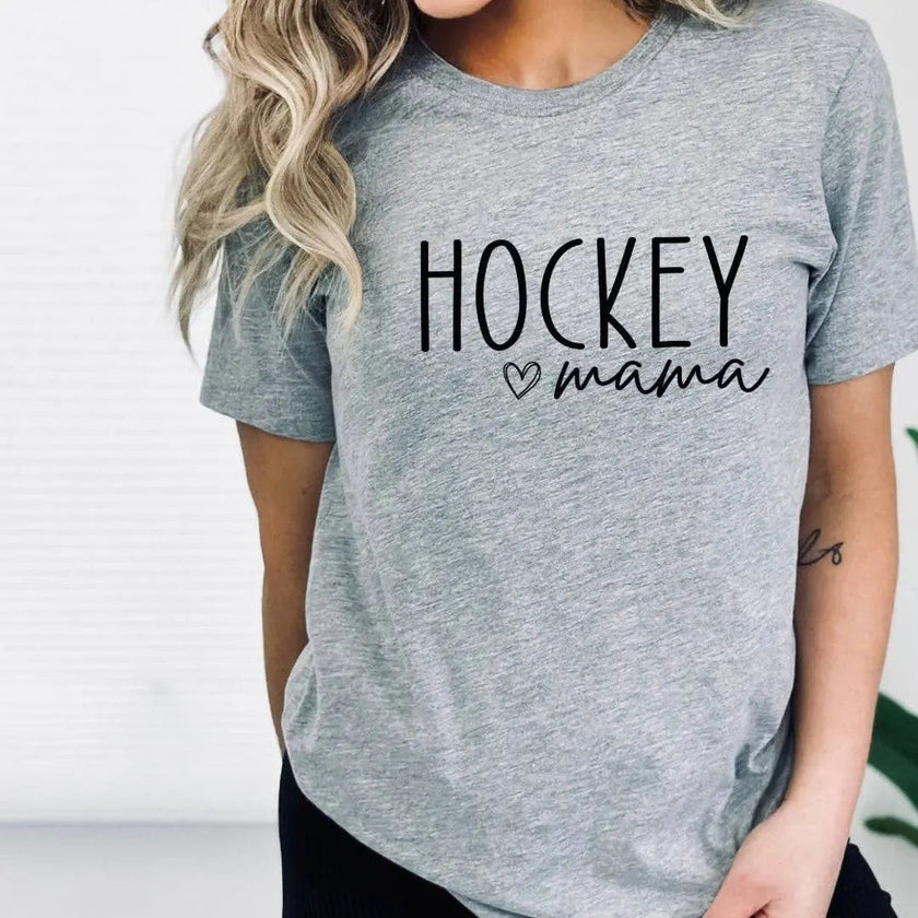 Hockey Mama Shirt, Crewneck Sweatshirt & Hoodie – Rustic Girls