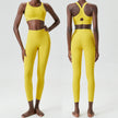 2pcs set Yoga Clothes Sleeveless Crop Workout top and Gym Leggings