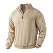 Casual Autumn Winter Half Zip Stand Collar Pullover Sweater top  Men