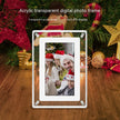5-inch Transparent Acrylic Digital Photo Frame with Video Player & Stereo Speaker