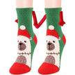 Soft Carton Christmas-themed Fleece Winter Home socks for Women