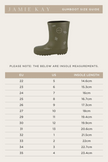 Jamie Kay Rubber Gumboot - Turtle Dark Olive