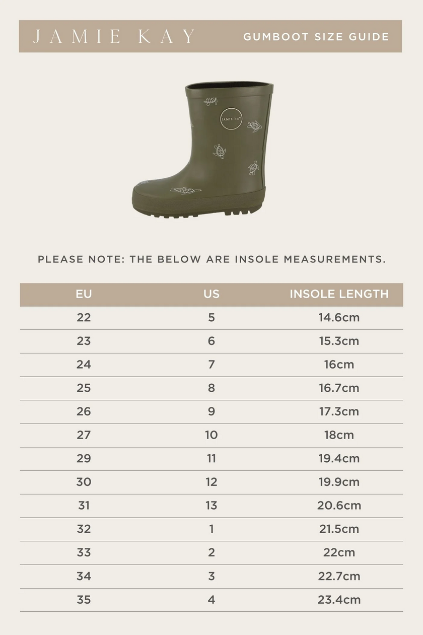 Jamie Kay Rubber Gumboot - Turtle Dark Olive