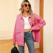 Loose Denim Jacket – Medium Length Cotton Streetwear