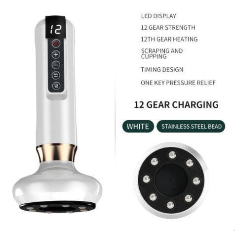 Electric Vacuum Cupping Massager – Gua Sha Body Massager with Infrared Heat