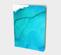 Large | Notebook | Blue Ink Wave
