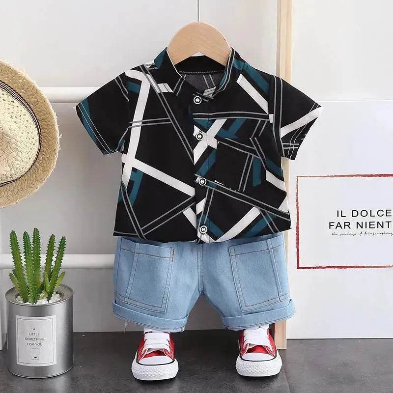 Cross-border Suit Short Sleeve Two-piece