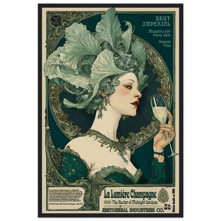 La Lumière Champagne - Poster & Framed Print