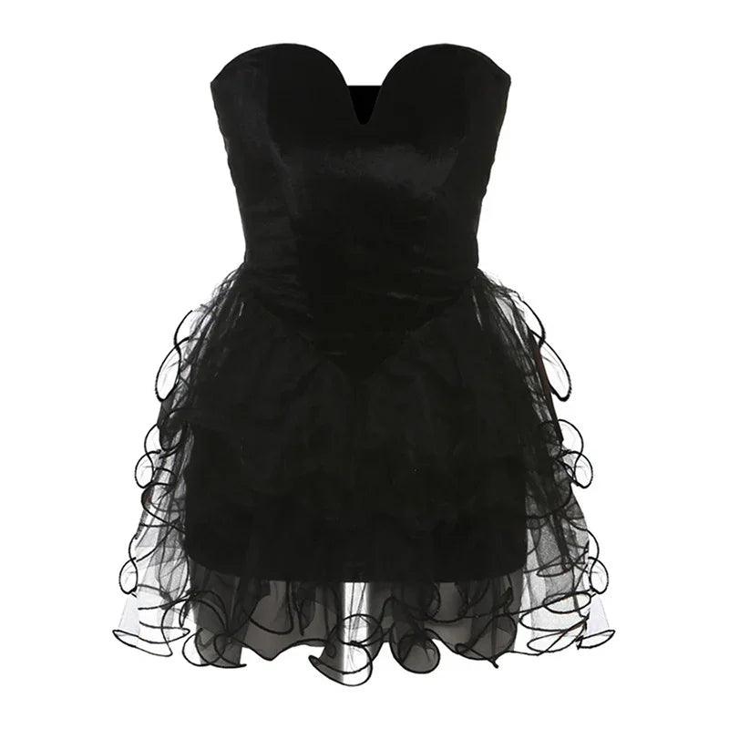 Backless Dress Pettiskirt Slim Tube Top Dress