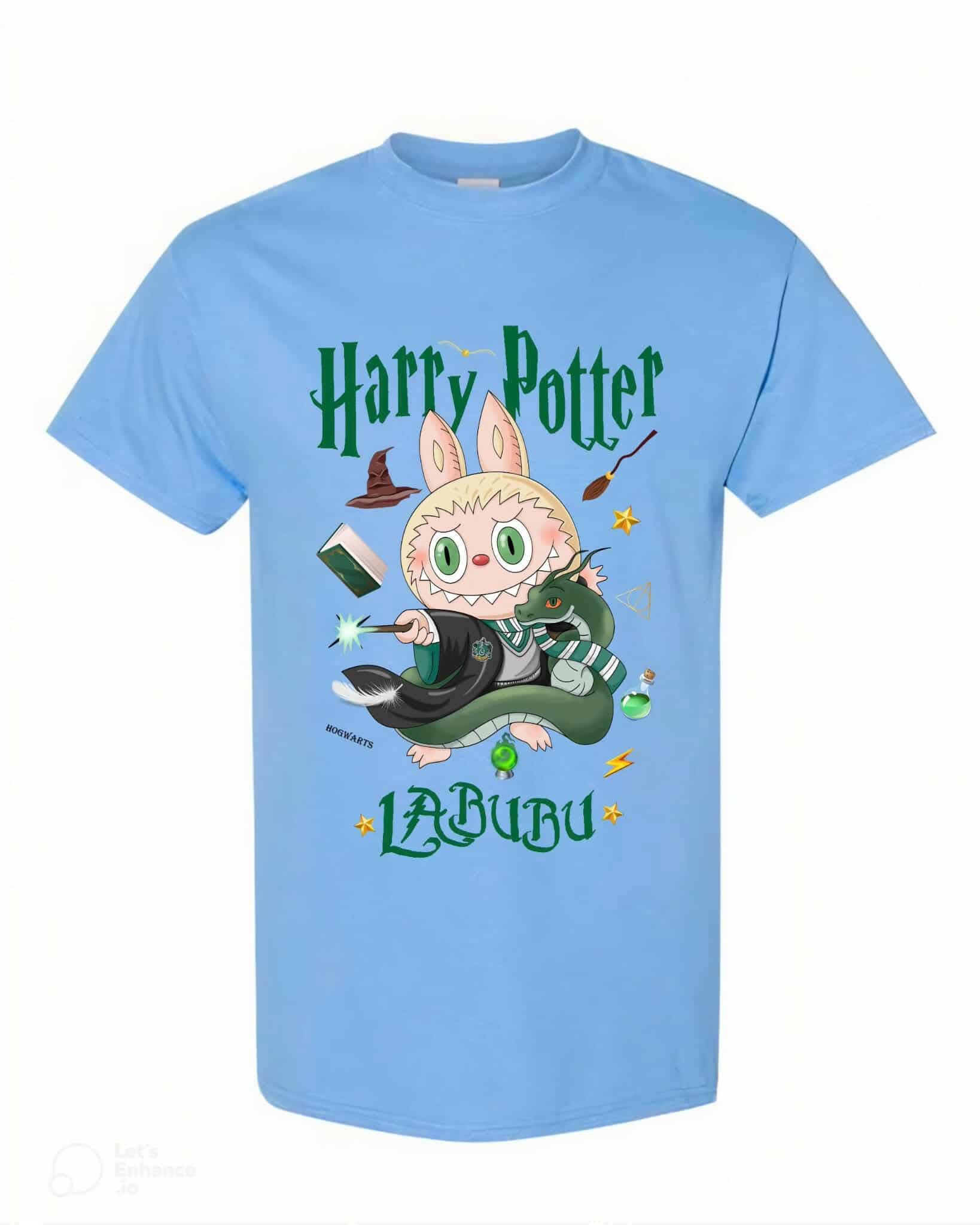 [kid size] Harry Potter Labubu T-Shirt – Cute Wizard Graphic Tee, 100% Cotton