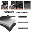 Seat Covers, Universal Car Seat Covers Full Set Seats, Front And Rear Seat, 13pcs Faux Leather Seat Cover, Full Enclosed Design, Detachable Headrest And Airbag Compatible, For Most Car SUV Truck
